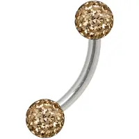 Wildcat Sealed Multi Jewelled Bananabell - 6,0 mm, Champagner, 5,0 mm
