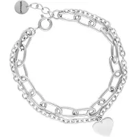 Wildcat Heart Bracelet - Rannekoru - Hopeinen metalli