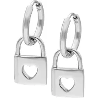 Wildcat Little Lock Hoops - huggies-korvarenkaat (pari) - Hopeinen metalli