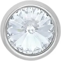 Wildcat Big Jewelled Side Threaded - Koristeosa - Valkoinen, 8,0 mm, 1,6 mm, Hopeinen metalli