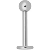 Wildcat Micro Labret - lävistyskoru - 1,2 mm, 11,0 mm, 3,0 mm, Hopeinen metalli