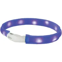 Nobby LED halsbånd wide VISIBLE L Blå