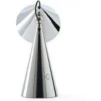 Tom Dixon Pose Portable LED pöytävalaisin Hopea