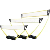 Hammer Sport 3-I-1 Set Lentopallo Sulkapallo, Tennis