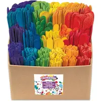 Colorations - Colored Wooden Craft Sticks Classroom Pack 1200pcs.