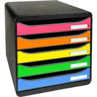 Exacompta Laatikkokaappi big box + 5-laatikko harlekiini