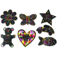 Colorations - Scratch Figures Shapes 98pcs.