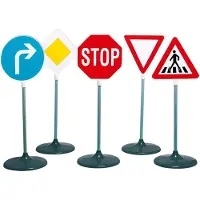 Theo Klein Traffic Signs - Liikennemerkit 5 kpl
