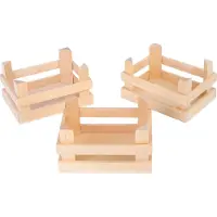 Small Foot Puuarkku - - Pienet laatikot - 3 kpl - Luonnollinen - Kauppiaalle