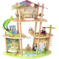 Hape Panda-karhujen Bambutalo-figuuri