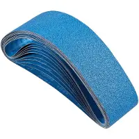 Vevor -hiomanauhat, 100 x 915 mm, 10 kpl (2 kpl kutakin karkeutta 40, 60, 80, 120, 240), zirkoniumoksidia veitsien teroitukseen, metallin kiillotukseen, ruostumattomaan teräkseen ja nikkeliseosten viim