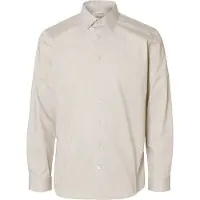 Selected Slmfilip-Performance Slim Ls Shirt Noos - Beige - S