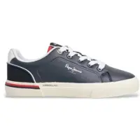 Pepe Jeans for boy. PBS300002 Trainers Kenton Campus navy (39), Flat, Laces, Casual, children's fashion