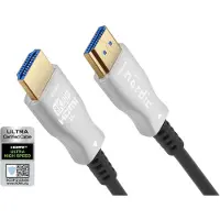 NÖRDIC CERTFIED 10m Ultra High Speed HDMI 2.1 aktiivinen AOC optinen kuitukaapeli 8K 60Hz 4K 120Hz 48Gbps Dynamic HDR, eARC, VRR yhteensopiva