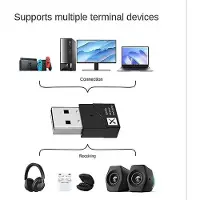 NÖRDIC USB-A Bluetooth 5.2 -sovitin, jossa Qualcomm-siru ja aptX LL aptX Adaptive