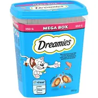 Dreamies 2x350g Mega Tub lohi -kissanherkut