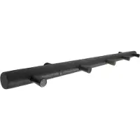 Home>it Smart oak coat rack - 5 pegs - Musta