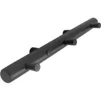 Home>it Smart oak coat rack - 3 pegs - Musta