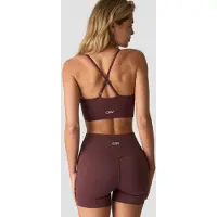 ICANIWILL Nimble Adjustable Strappy Sports Bra Dull Berry Red