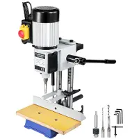 Vevor puuntyöstöporakone, 550 W 2800 RPM Powermatic-porakone, onttoporakone talttateräsarjoilla, pöytäporakone, pyöreiden tai neliönmuotoisten reikien tekemiseen puuhun