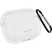 EPICO Transparent Cover | AirPods Pro 3 | Transparent | Secure Carabiner