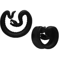 Wildcat Ear Saddles Snake - Musta metalli, 12,0 mm