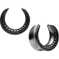 Wildcat Ear Saddles Maori<!--63db8a292cba6--> - Musta metalli, 10,0 mm