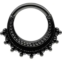 Wildcat Native Hinged Clicker - Lävistyskoru - Musta metalli