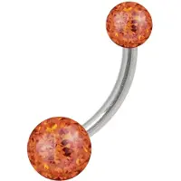 Wildcat Sealed Multi Jewelled Bananabell - 12,0 mm, Orange, 4,0 mm/6,0 mm