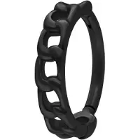 Wildcat Curb Chain Clicker - lävistysrengas - Musta metalli, 12,0 mm