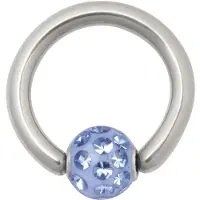 Wildcat Sealed Multi Jewelled Clip in Ring - Svetel Safir, 3,0 mm, 7,0 mm