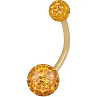 Wildcat Sealed Multi Jewelled Bananabell - 8,0 mm, Gelb, 4,0 mm/6,0 mm