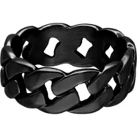 Wildcat Chunky Ring - sormus - Musta metalli, 21,0 mm