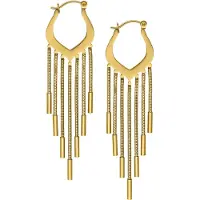 Wildcat Snakechain Hoops - korvarenkaat - Kultainen metalli
