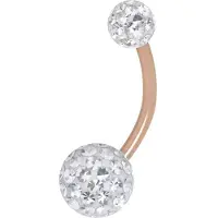 Wildcat Sealed Multi Jewelled Bananabell<!--63f88cac0923b--> - 10,0 mm, Valkoinen