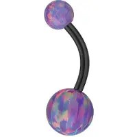 Wildcat Double Synthetic Opal Bananabell - 8,0 mm, Light Periwinkel
