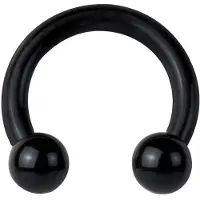 Wildcat Black Circular Barbell - 1,2 mm, 3,0 mm, 10,0 mm