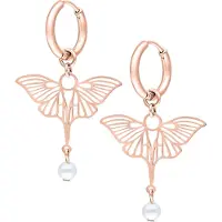Wildcat Little Pearl Dragonfly Hoops - Korvarenkaat (pari) - Ruusukultainen metalli