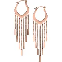 Wildcat Snakechain Hoops - korvarenkaat - Ruusukultainen metalli