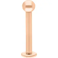 Wildcat Fine Titan Internally Labret - sisäkierteinen labret-lävistyskoru - 1,6 mm, 7,0 mm, Ruusukultainen metalli, 2,5 mm