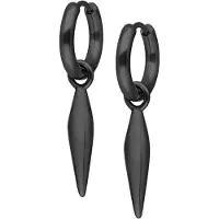Wildcat Little Bullet Hoops - huggies-korvarenkaat (pari) - Musta metalli