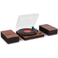 Audizio Tupelo-levysoitinsetti BT 2 kaiuttimella, puu