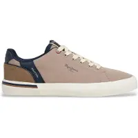 Pepe Jeans for man. PMS300013 Trainers Kenton State beige (44), Fabric, Flat, Laces, Casual