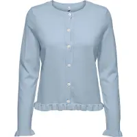 ONLY Onlcinderel Ls Frill Cardigan Ex Knt - Blue - XS