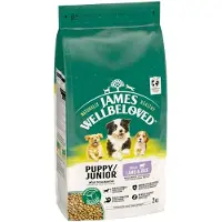 James Wellbeloved 2kg Puppy Junior Dog Hypoallergenic karitsa & riisi koiran kuivaruoka