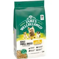 James Wellbeloved 1,5kg Adult Small Breed Dog Hypoallergenic kalkkuna & riisi koiran kuivaruoka