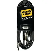 Yellow cable K07M-3 - 2 x 1/4" Jack - 3,5mm. TRS Mini-Jack -kaapeli 3m.