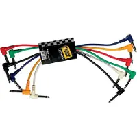 Yellow cable P030C-6 - 6 x 1/4" kulma-Jack/kulma-Jack patch-kaapeli 30cm.