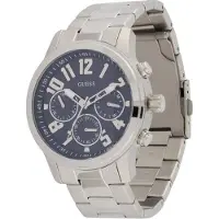 GUESS Analoginen kello 'Parker' marine / hopea