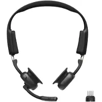 Shokz OpenMeet UC -langaton kuulokemikrofoni + USB-C-sovitin, musta